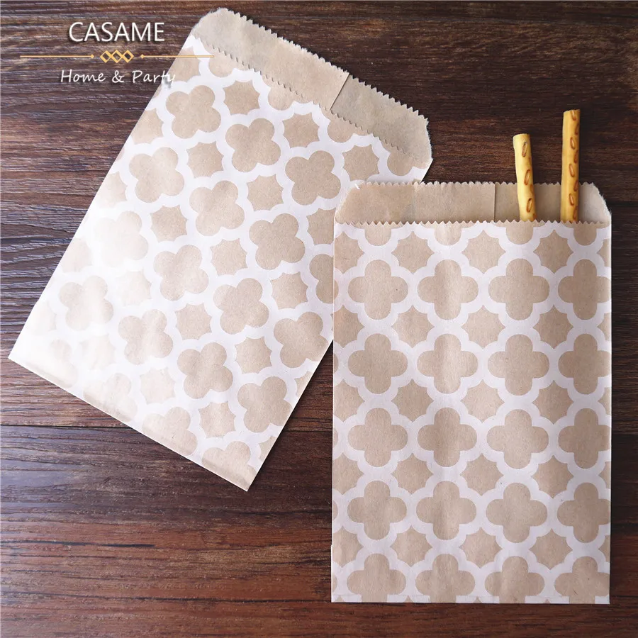 50 個 10 × 15 センチメートルポーチ混合スタイルとカラー紙袋クラフトクラフト DIY 装飾包装かわいいゲストギフトバッグ結婚式誕生日