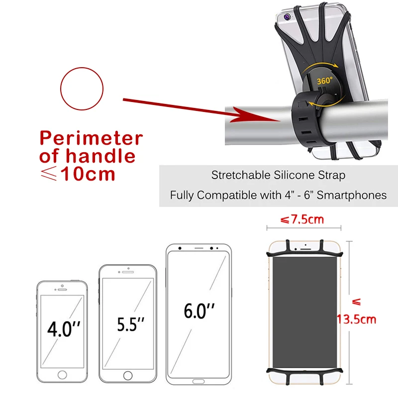 อุปกรณ์เสริมรถเข็นเด็กผู้ถือโทรศัพท์มือถือ Rack Universal 360 Rotatable Baby Pram Cart ผู้ถือโทรศัพท์สําหรับ iPhone อุปกรณ์ GPS