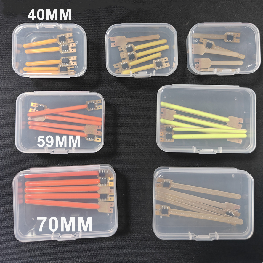 5PCS/Box 5 Modes LED Meteor Shower Flowing Water Lamp DC 3V LED COB Filament Diodes Parts Incandescent Light Accessories 40/59MM