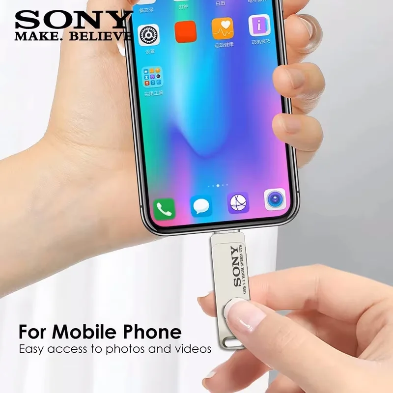 Sony USB 3.0 TYPE C USB Flash Drive OTG Pen Drive 1TB 2TB128GB 4TB 8TB 16TB 32TB 64TB USB Stick 2 in 1 High Speed Pendrive