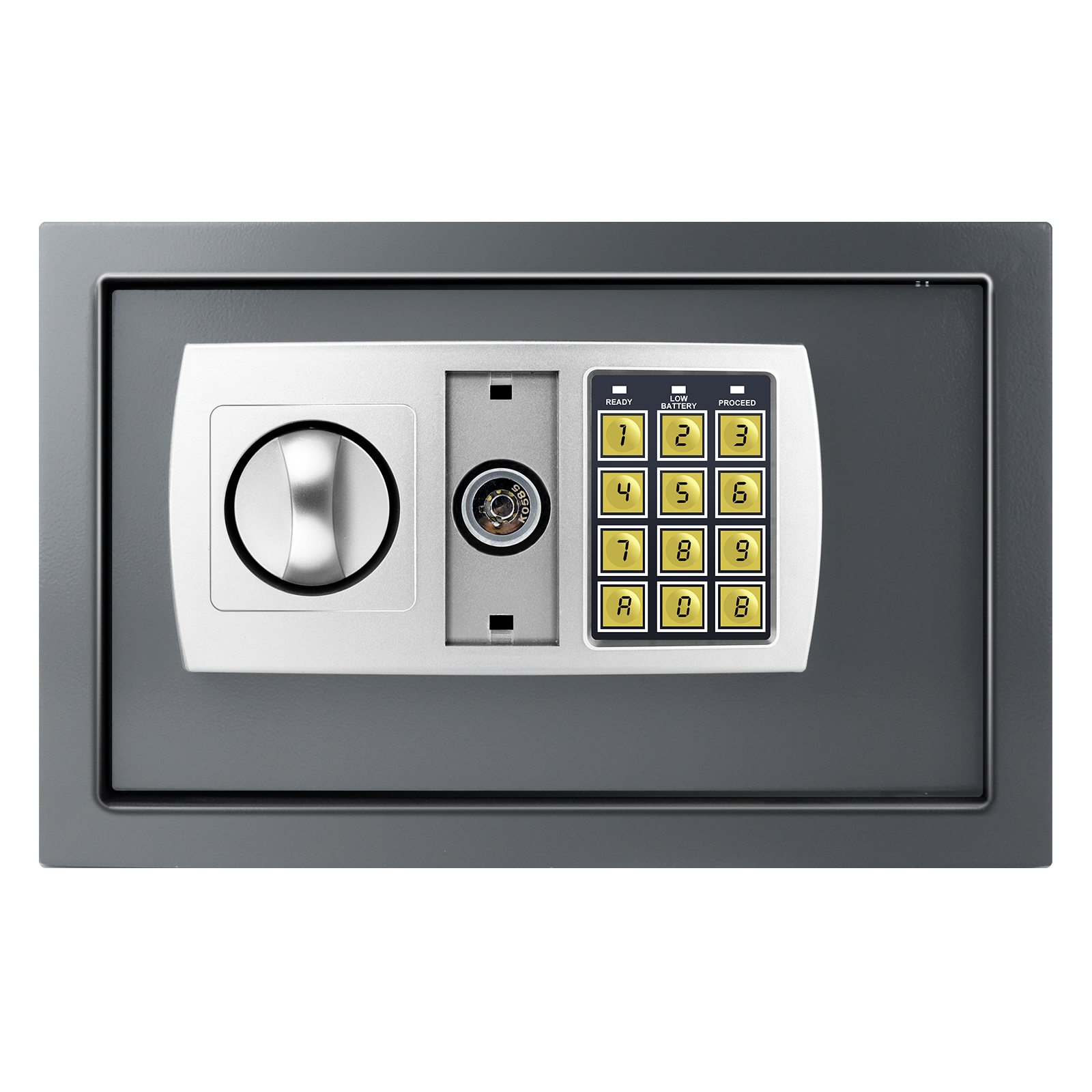 Caja fuerte de seguridad electrónica digital con teclado digital, caja fuerte de efectivo de construcción de acero de 8,5 litros para hotel de oficina en casa