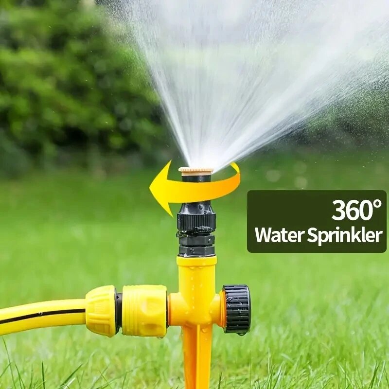 360 °   Aspersor de jardim automático de rotação – perfeito para gramados, fazendas e estufas!