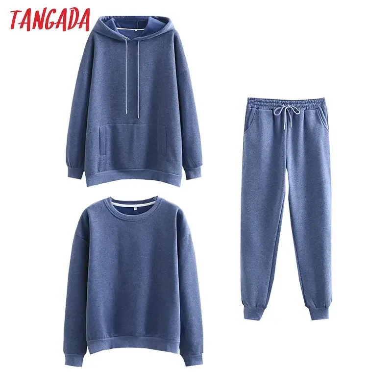 Tangada-Sudadera de lana para mujer, 2022 algodón, amygreen, sudaderas con capucha de gran tamaño, SD60, 100%