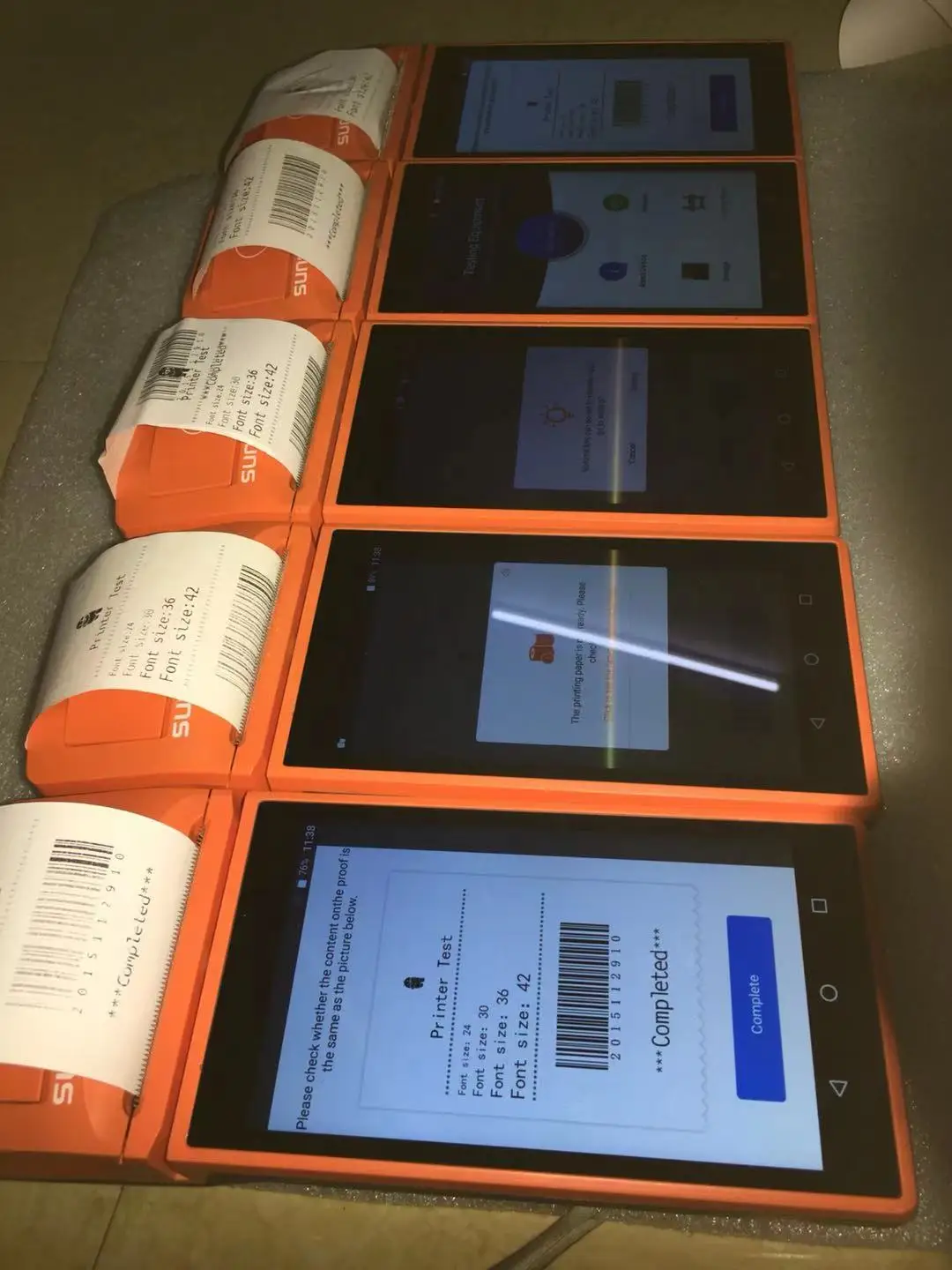 Б/у модифицированный P1 с системой V1S Ручной финансовый терминал Androis Sun mi Pos с открытой версией 1+8 Ram и принтером 58 мм