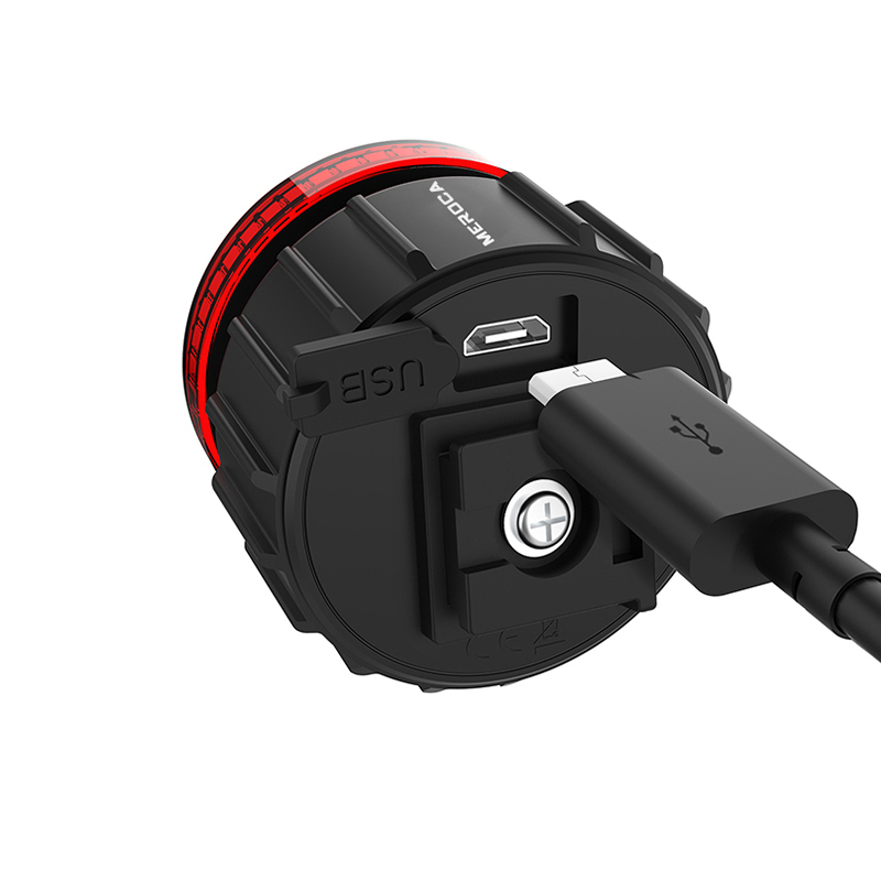 MEROCA 自転車リアライト USB 充電高視認性多機能点滅ブレーキセンサーテールライト MTB ロードバイクランプ