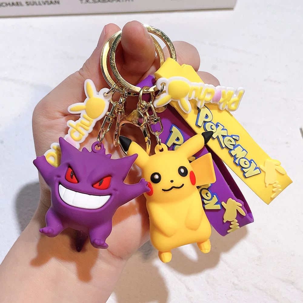 2025 der neue Pokemon Schlüsselanhänger Pikachu Koda Ente Anhänger Schmuck Figuren Puppe Cartoon