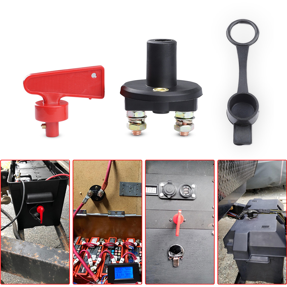 車のバッテリー切断スイッチ電源アイソレータカットオフキルバッテリーロータリースイッチトラックマリンカーボート RV ATV