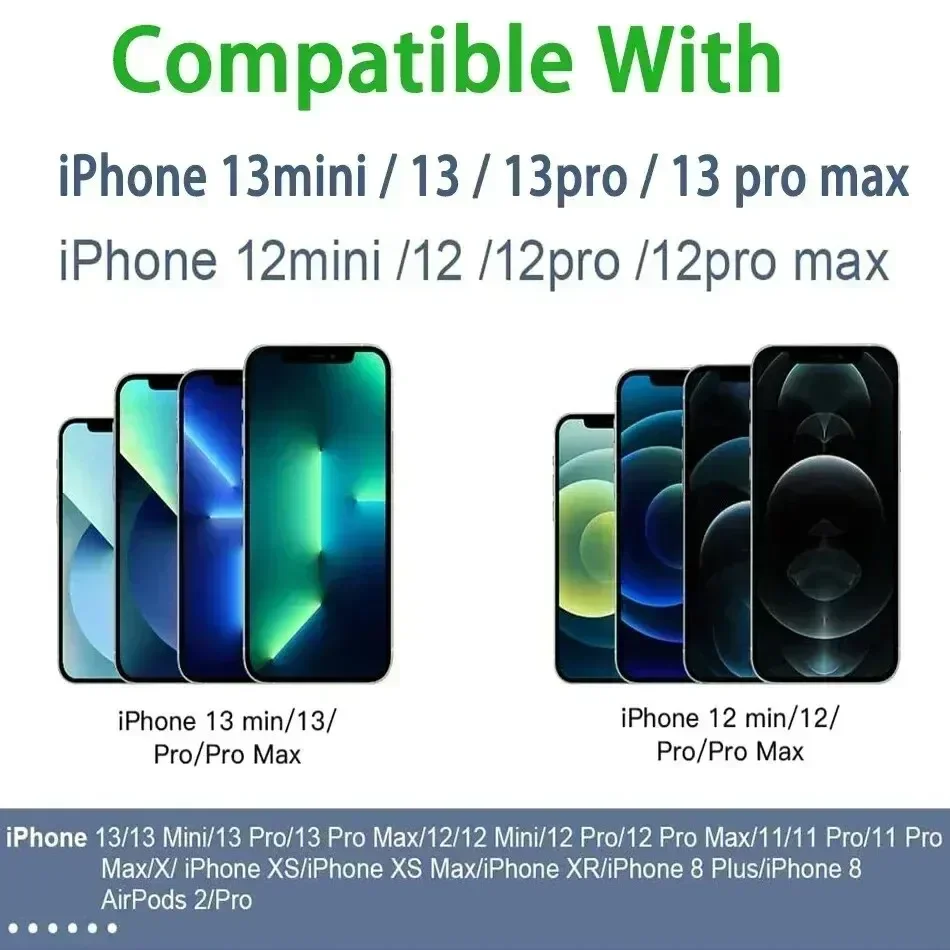 Cargador rápido dispositivo de carga inalámbrico magnético Original para iPhone 16 15 14 13 12 Pro Max Mini USB C 8 Plus XR X XS MAX Airpods