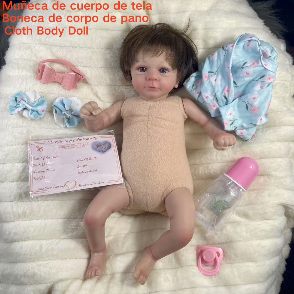 Mrb 18 polegadas terminadas bonecas reborn felicia realista adorável recém-nascido menina melhor aniversário presente de natal brinquedo