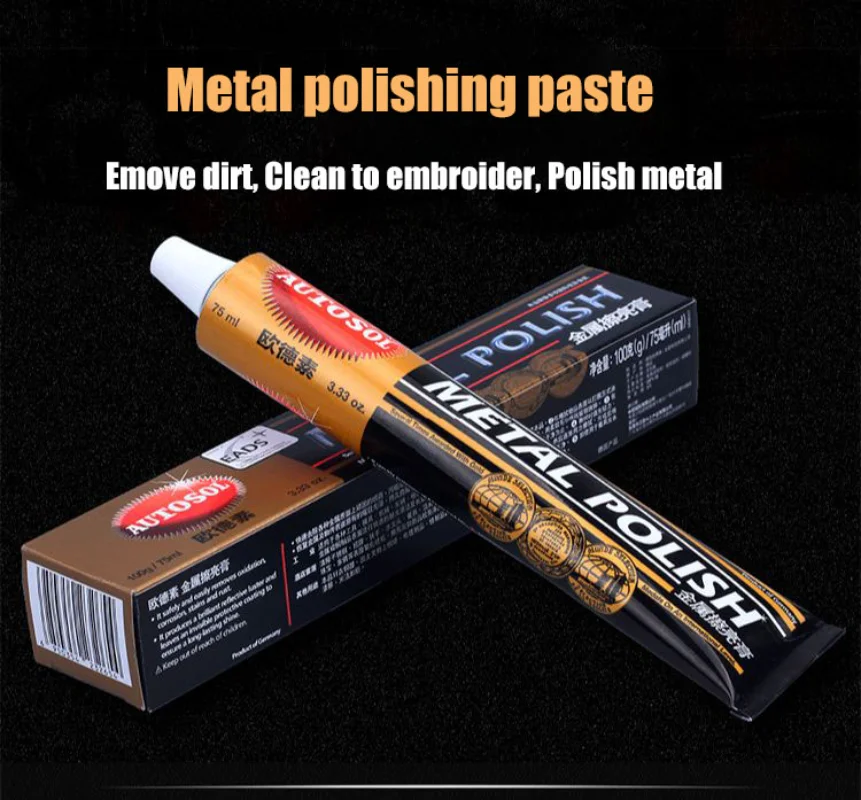 Metal Polishing Paste, Copper Paste, Gold and Silver Jewelry Polishes, Hardware Watches, Deoxidation and Rust Removal 100g