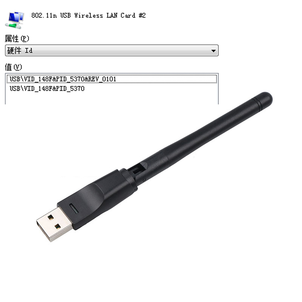 Creacube RT5370 Chip 2,4 GHz 150Mbps adaptador WiFi USB inalámbrico antena Wifi tarjeta de red receptor WiFi para PC para Android TV Box