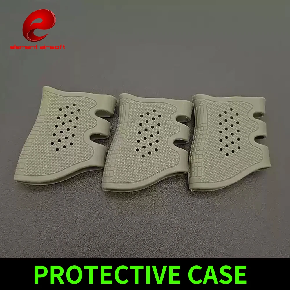 Guante antideslizante con agarre de goma para pistola táctica, accesorios tácticos de caza para Glock 17 19 20 21 23 31 32