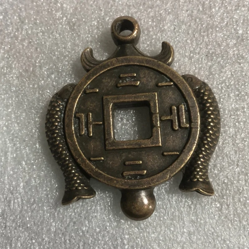 Liao Shuangyu Money-Spending Bronze Solid Square Hole Hanging Money Xixia Sanskrit Thickened Ancient Bronze Coin Antique Old Obj