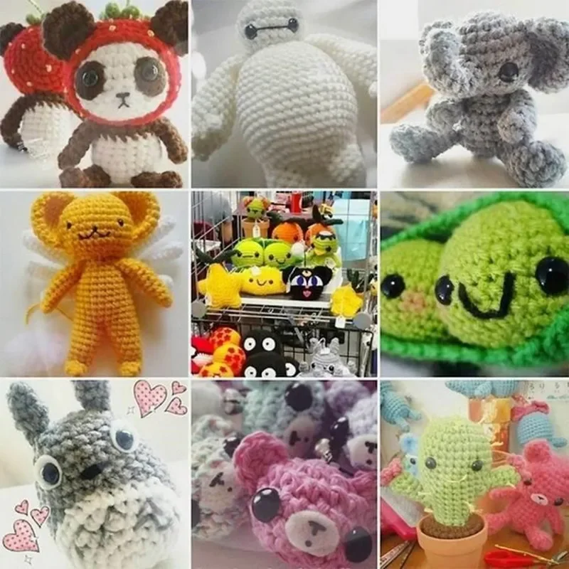 50/100 Viên Đá Mắt Nhựa Sang Trọng An Toàn Mắt Amigurumi Móc Bằng Dành Cho Đồ Chơi Trẻ Em Thủ Công Diy Ngộ Nghĩnh Đồ Chơi Mắt Động Vật búp Bê Accessorie 5-14Mm