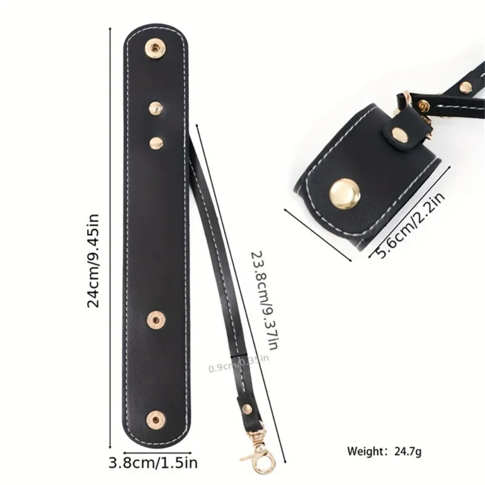 Vintage Leather Glove Holder Strap With Clasp Leather Towel Holder For Handbag Glove Strap For Hat Outdoor Camping Women