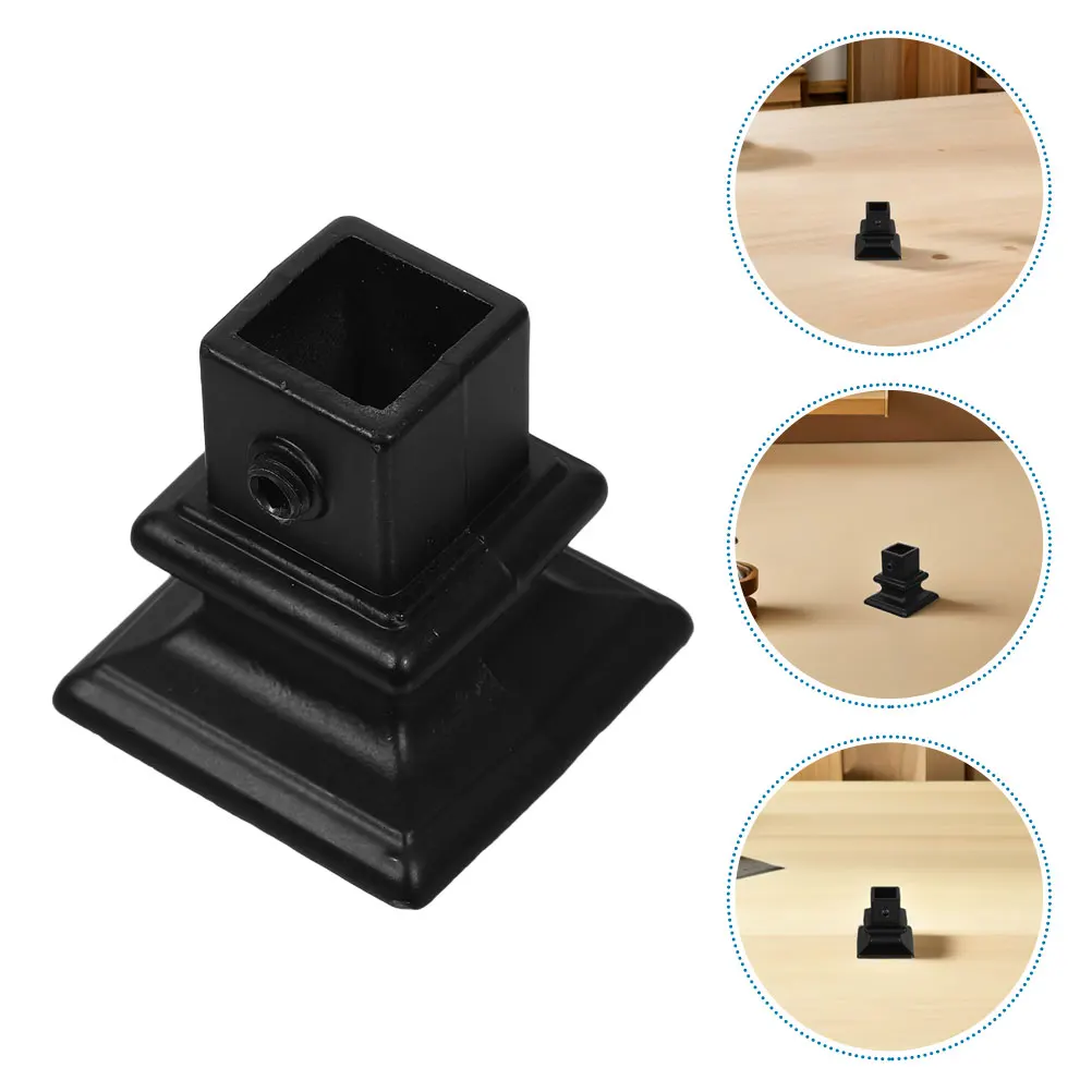 Accesorios para pasamanos de escalera, collares de soporte de balaustre de hierro de alta resistencia para barandilla de cubierta, cubierta de Base, soporte de reparación de escaleras, 2 uds.
