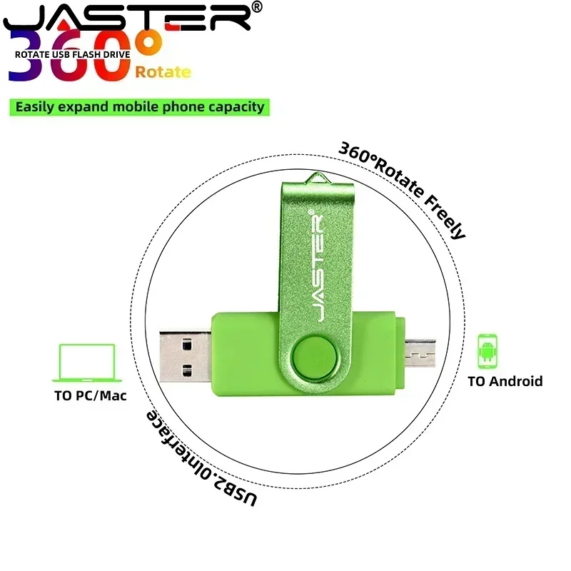 JASTER TYPE-C unidad Flash USB de alta velocidad OTG Pen Drive 256GB 128GB 64GB USB Stick 32GB Pendrive Flash Disk para Android Micro/PC