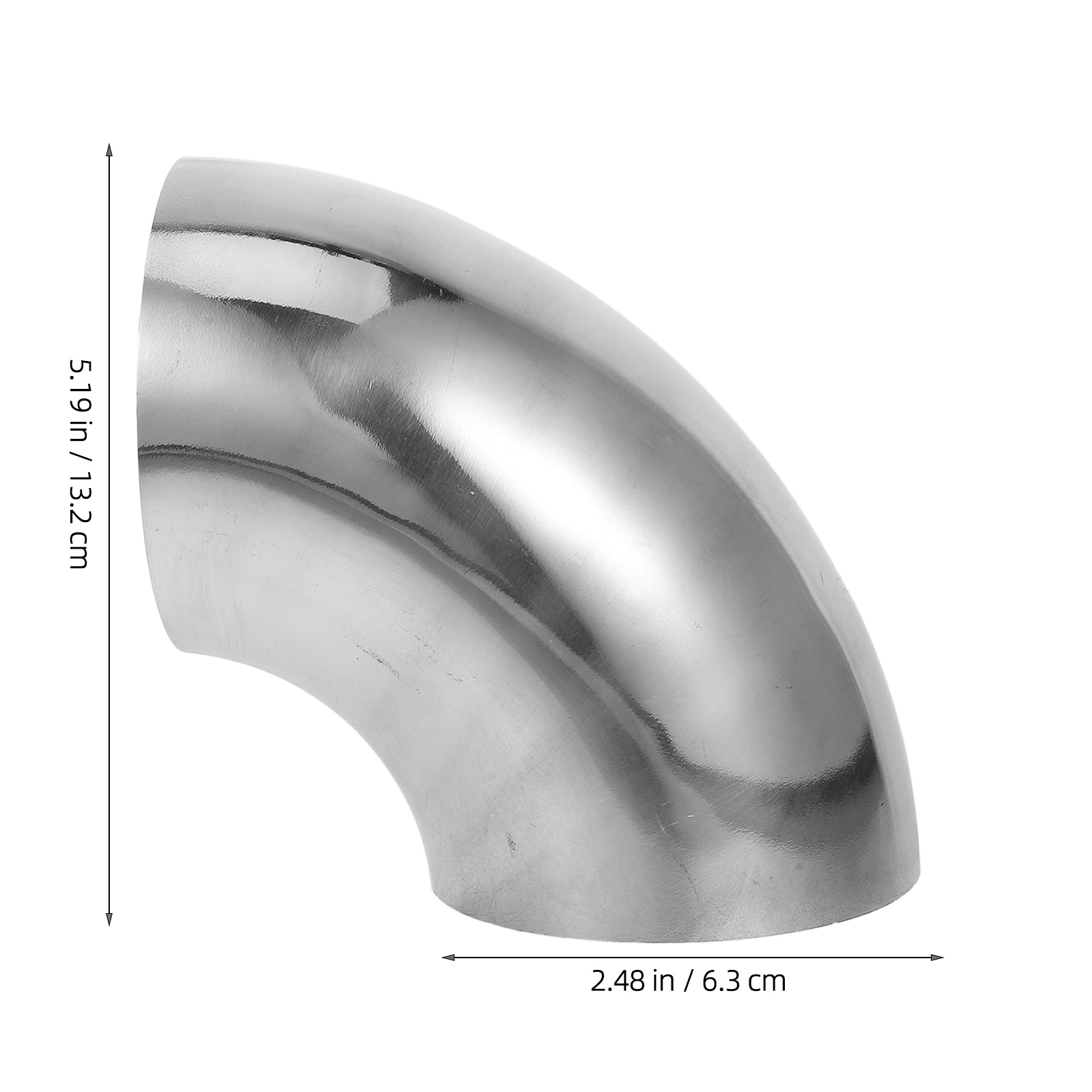 Stainless Steel Hand Rail Elbow Fitting 90 Degree Round Pipe Connector For Staircase Handrail Joints Metal Rail Elbow
