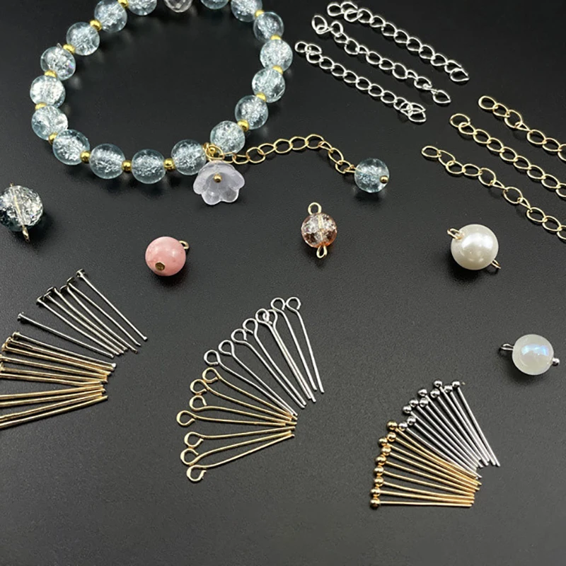 Rolling Pliers with Ball Pins for Earring Making 1.5/2.25/3mm Winding C Ring Pliers Kit with Eye Pins for Jewelry Pendant Making