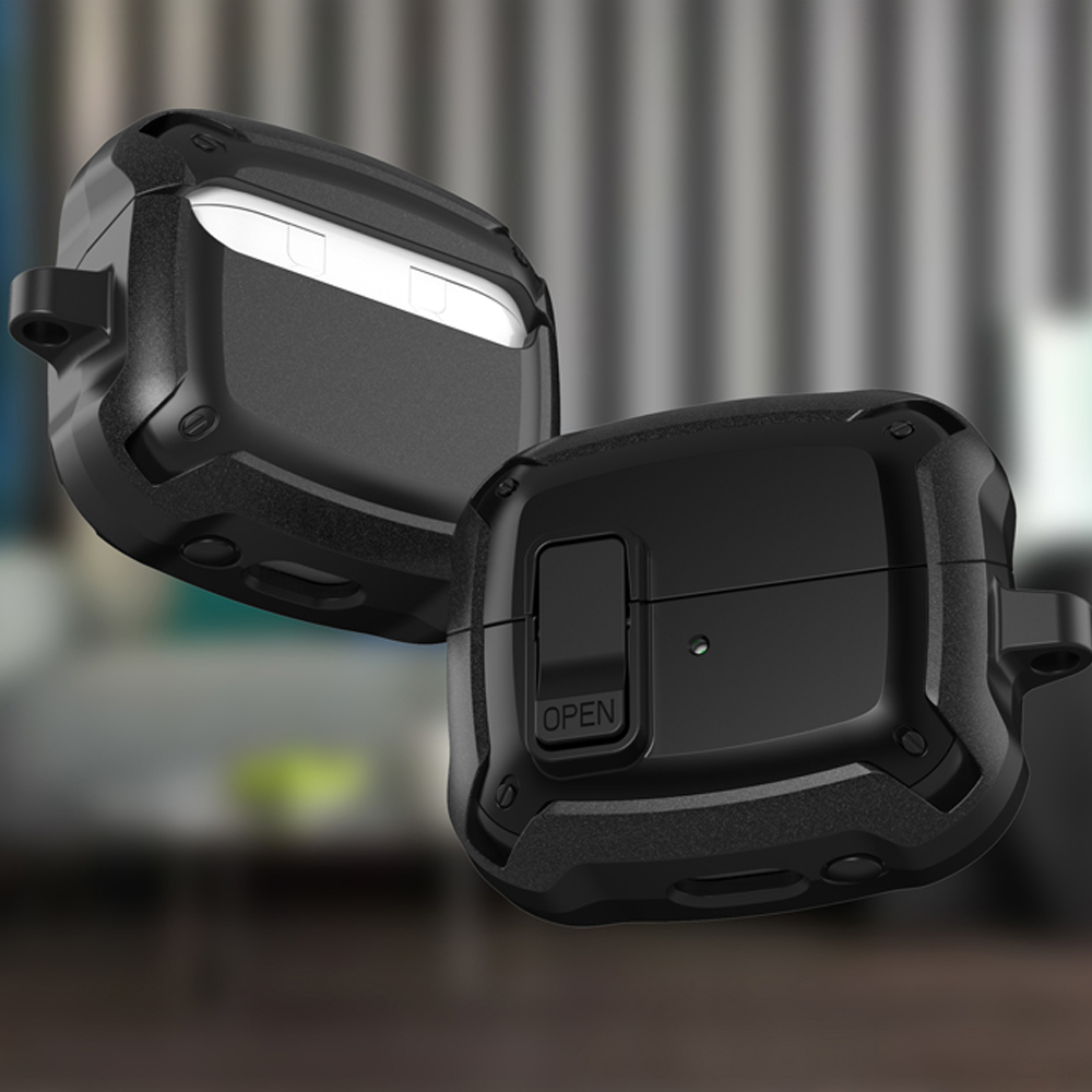 Sicherheitsschloss-Abdeckung für Samsung Galaxy Buds 3 Pro Buzz 3 Pro Schutzhülle, stoßfeste Funda für Samsung Buds 3 Hülle mit Haken