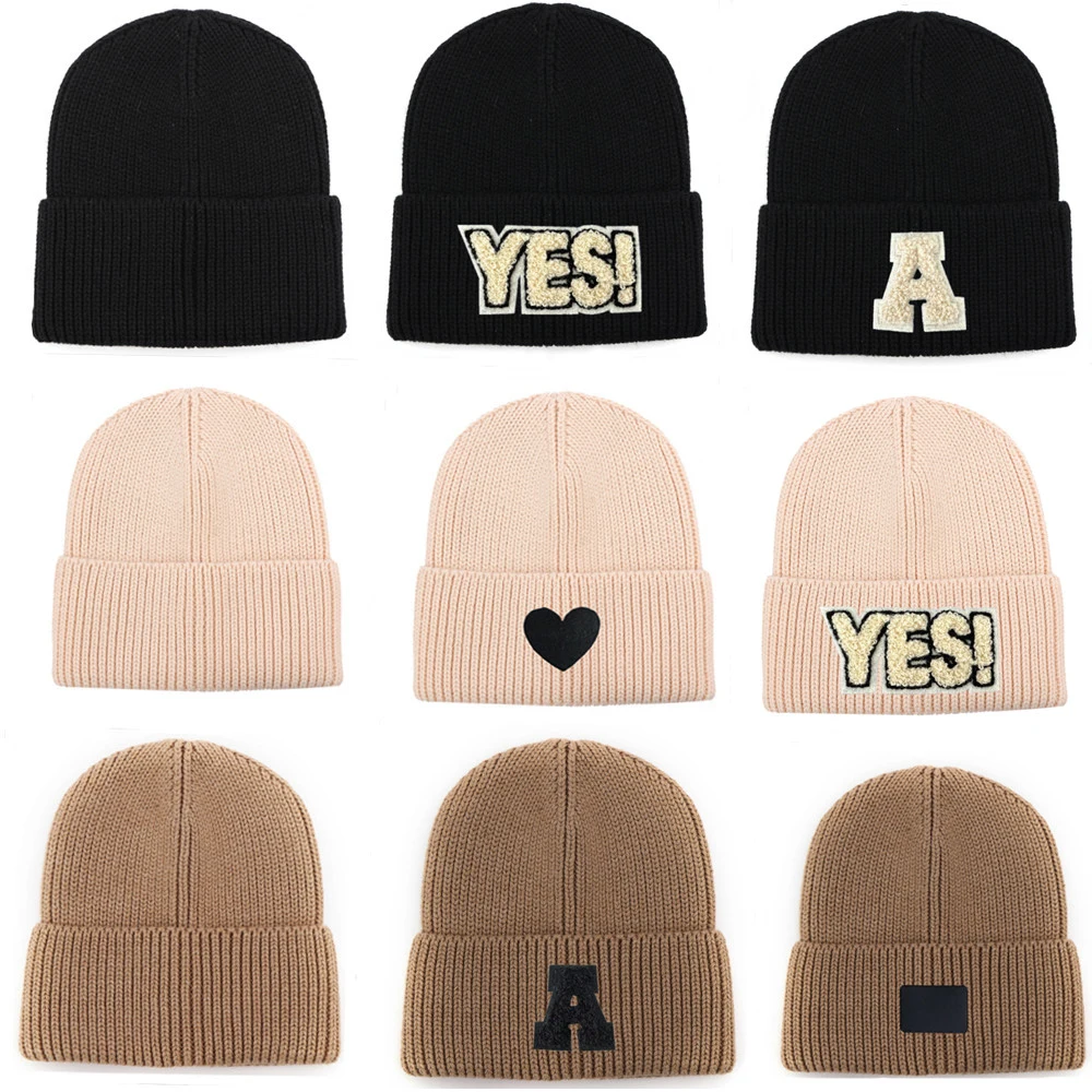 001ZJ-gorros elásticos de punto de algodón para bebé, sombreros de mesa con personalidad, misma bufanda, nuevo, Otoño e Invierno