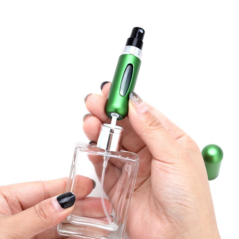 8/5ml Atomizer do perfum Przenośny pojemnik na płyn do kosmetyków Podróżowanie Mini aluminiowy spray Alcochol Pusta butelka wielokrotnego napełniania