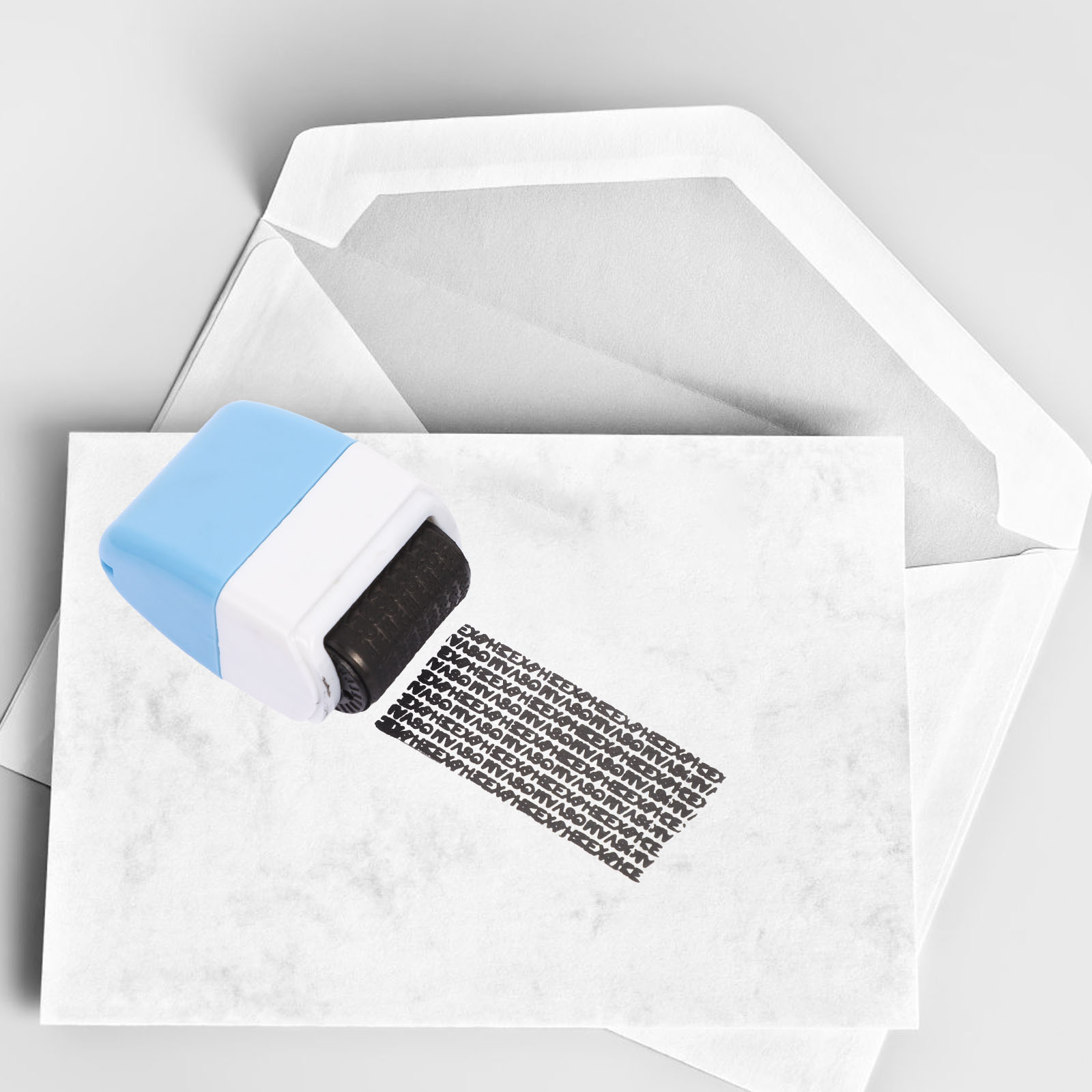 1-Rollen-Siegelkarte für Vertraulichkeit, multifunktionales ABS-Material, Adressblocker, Vertraulichkeitssiegelinformationen