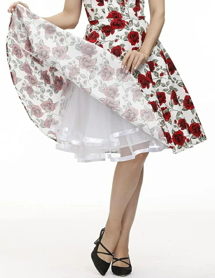 50 cm Damen-Tutu-Rock, vielseitig, dehnbar, Mini-Schlagrock, lässiger Rock, Ballett-Performance, elastische Taille, Tüll-Petticoat-Röcke