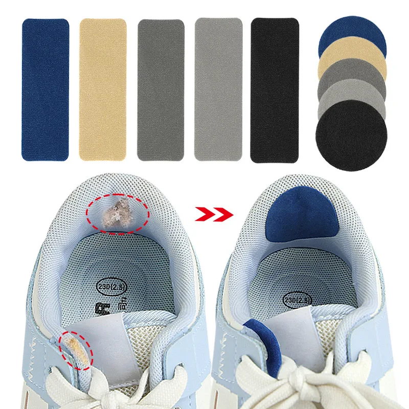 6 pezzi toppe per scarpe sportive scarpe bordi laterali danneggiati rivestimento interno adesivo scarpa tallone usura patch di riparazione prodotti per la cura del piede