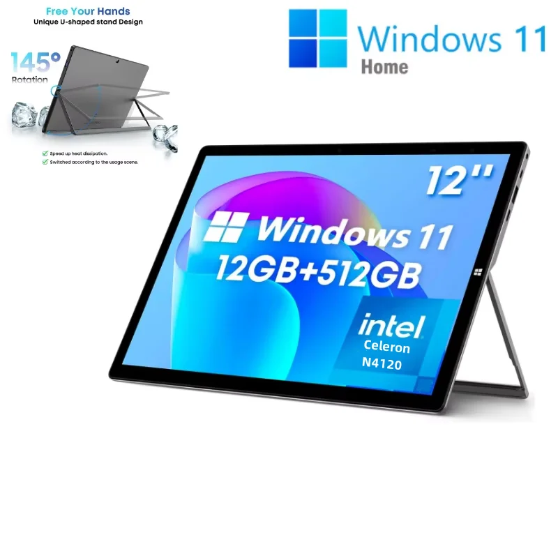 CWI535 UBook Windows 11 Tablet PC 12 PULGADAS LPDDR3 8GB/12GB RAM 256GB/512GB SSD ROM Intel Celeron N4120 Quad Core 2160x1440 IPS