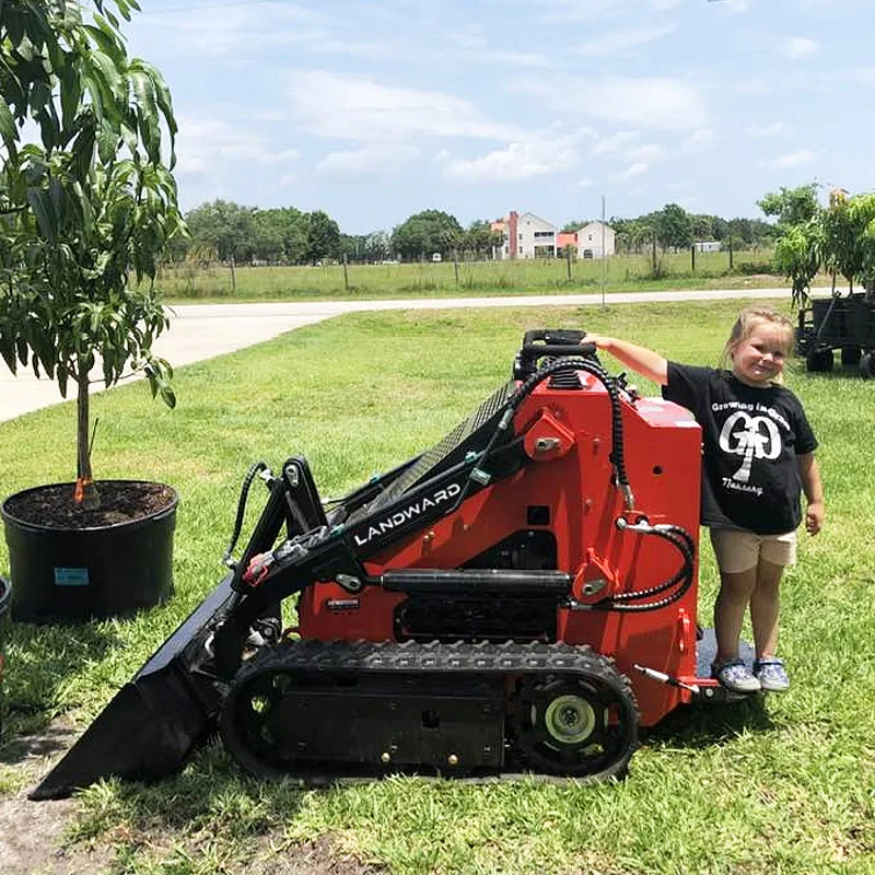 Europe Agriculture Mini Loader With Attachments ST480 Skid Steer Loader 900kg Farm Mini Skid Steer Loader EPA Price Customized