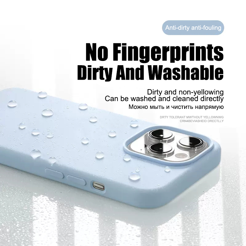 New Luxury Liquid Silicone Phone Cases For Apple iPhone 15 14 13 Pro Max Shockproof Protective Soft Back Cover Phone Accessories