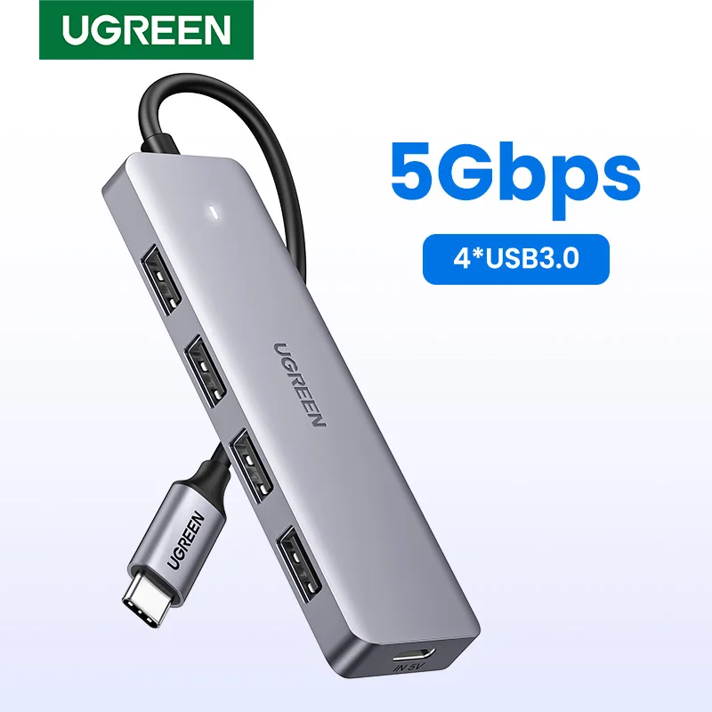 UGREEN USB C концентратор 4 порта USB Type C к USB 3,0 концентратор разветвитель адаптер для MacBook Pro iPad Pro Samsung Galaxy Note 10 S10 USB концентратор