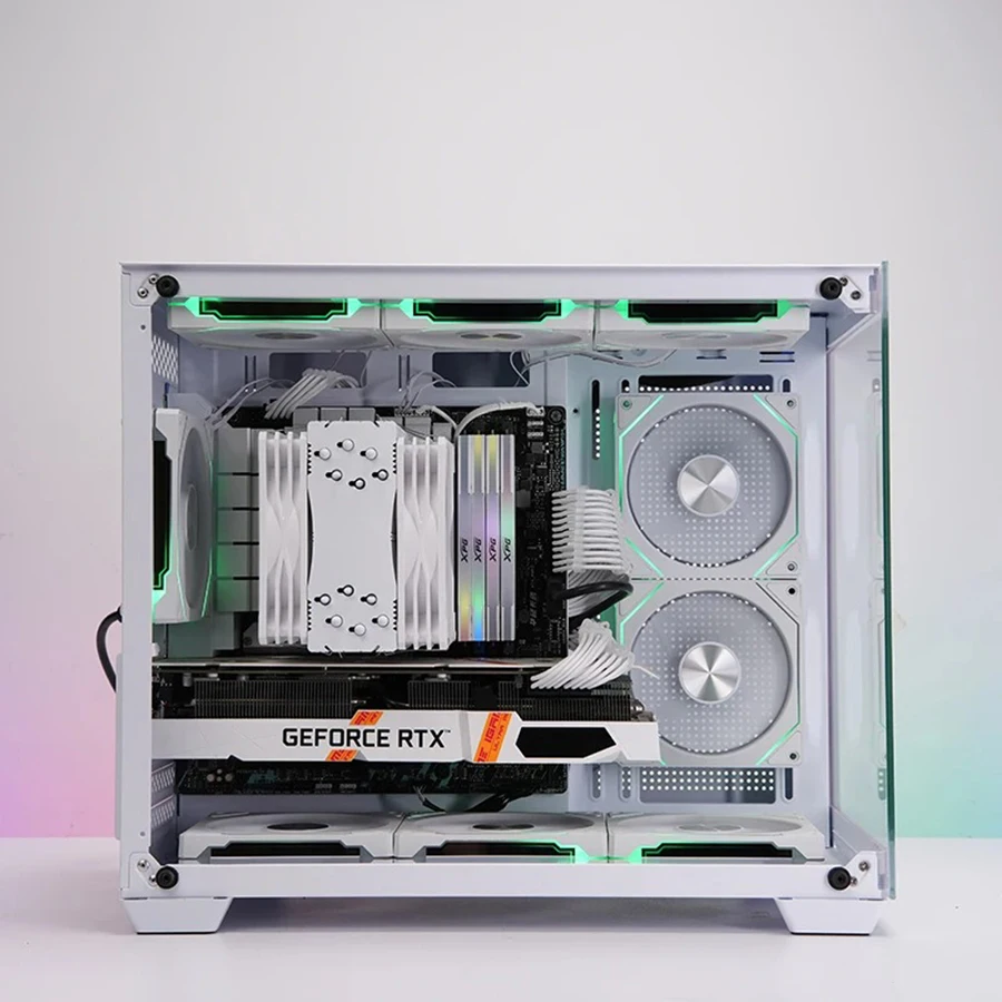 120 มม.พัดลมแชสซี Infinite Mirror Effect 5V 3Pin ARGB เงียบพัดลม 4Pin สําหรับ PC Case Cooling ระบบ CPU Water Cooler