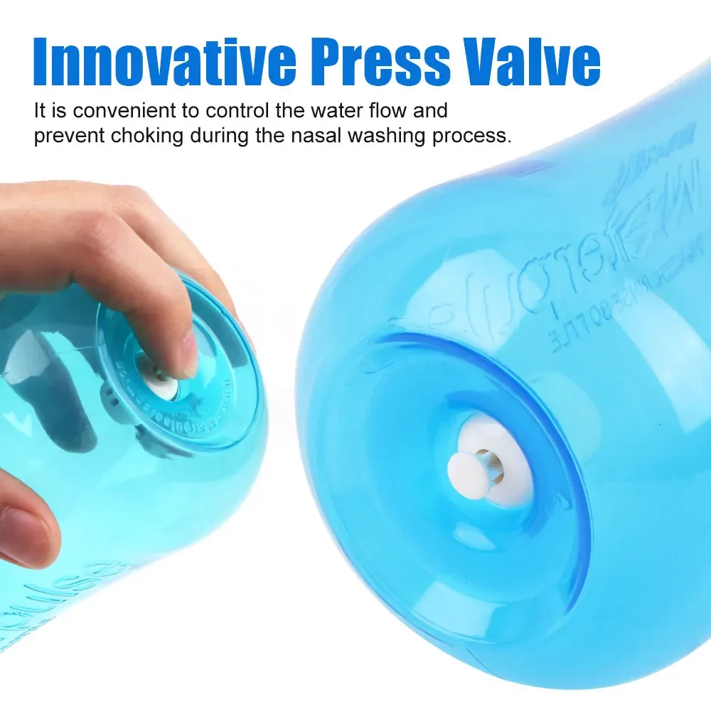 Rửa Mũi Xịt Rửa Mũi Irrigator Netis Nồi Rửa Sạch Mũi Tránh Viêm Xoang Viêm Mũi Điều Trị Chăm Sóc Sức Khỏe 300/500ML
