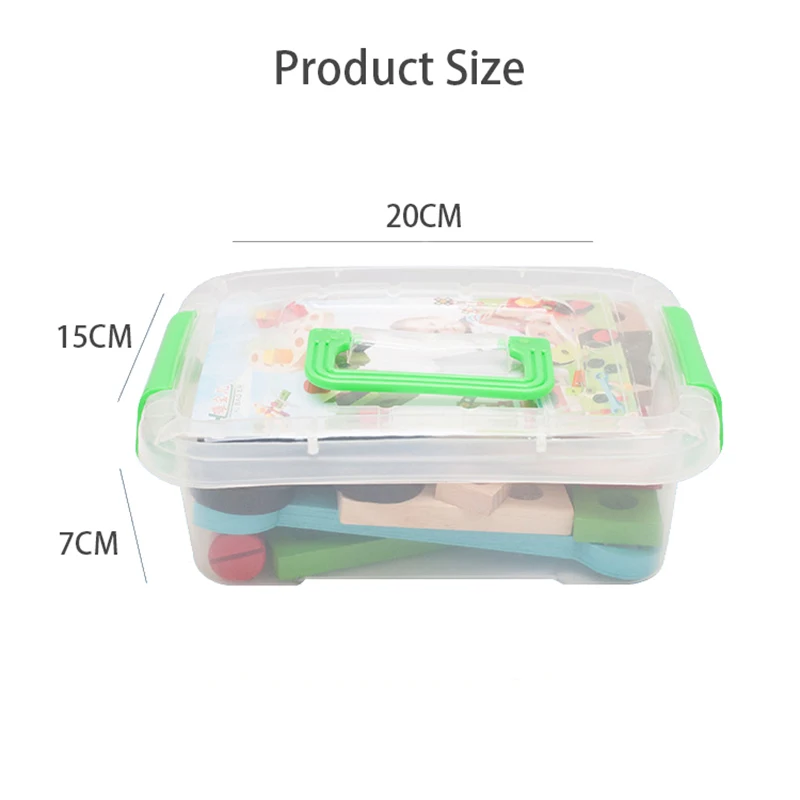 Wooden Nut Screw Disassembly Assembly Toolbox Toys Simulation Repair Carpenter Tool Creative DIY Pretend Play Set For Children