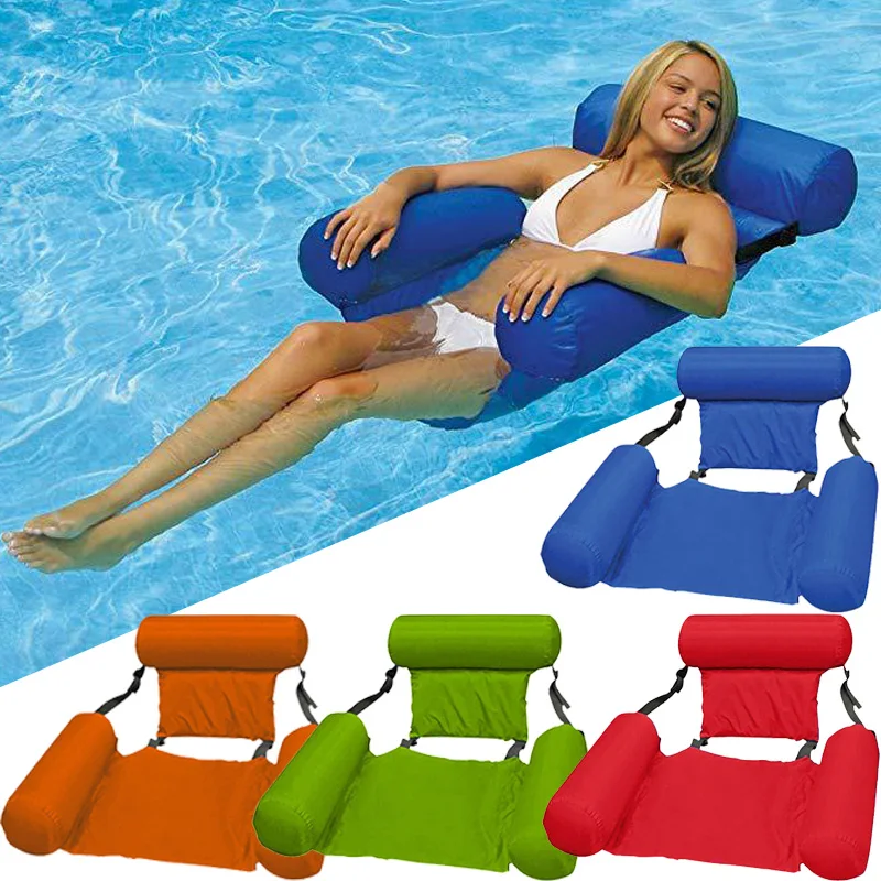 Colchones inflables, hamaca para natación en agua, sillones, piscina, juguetes deportivos, estera flotante, juguetes, piscinas para adultos, cama flotante