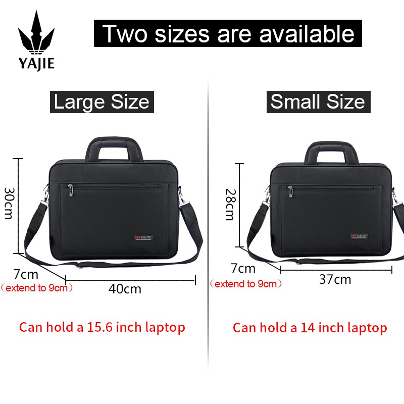 Grote Capaciteit Aktetas Tas Mannen Zakelijke Tas 14 inch 15.6 "Laptoptas Schoudertassen Canvas Handtassen Notebook Tas Messenger Bags
