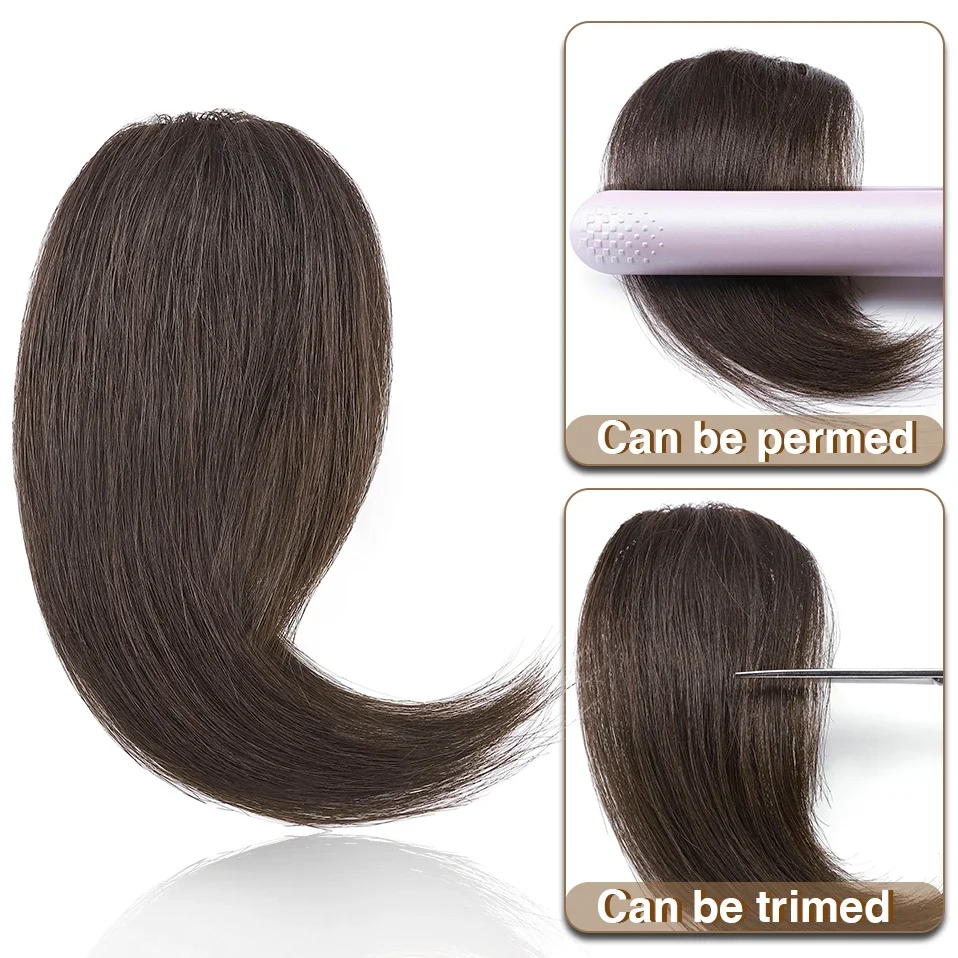 S-Noilite Bên Chia Tay Bằng 2 Chiếc Tóc Tự Nhiên Nổ Tóc Tua Rua Trái Phải Làm Tóc 16G bộ Tóc Giả Nổ Có Kẹp