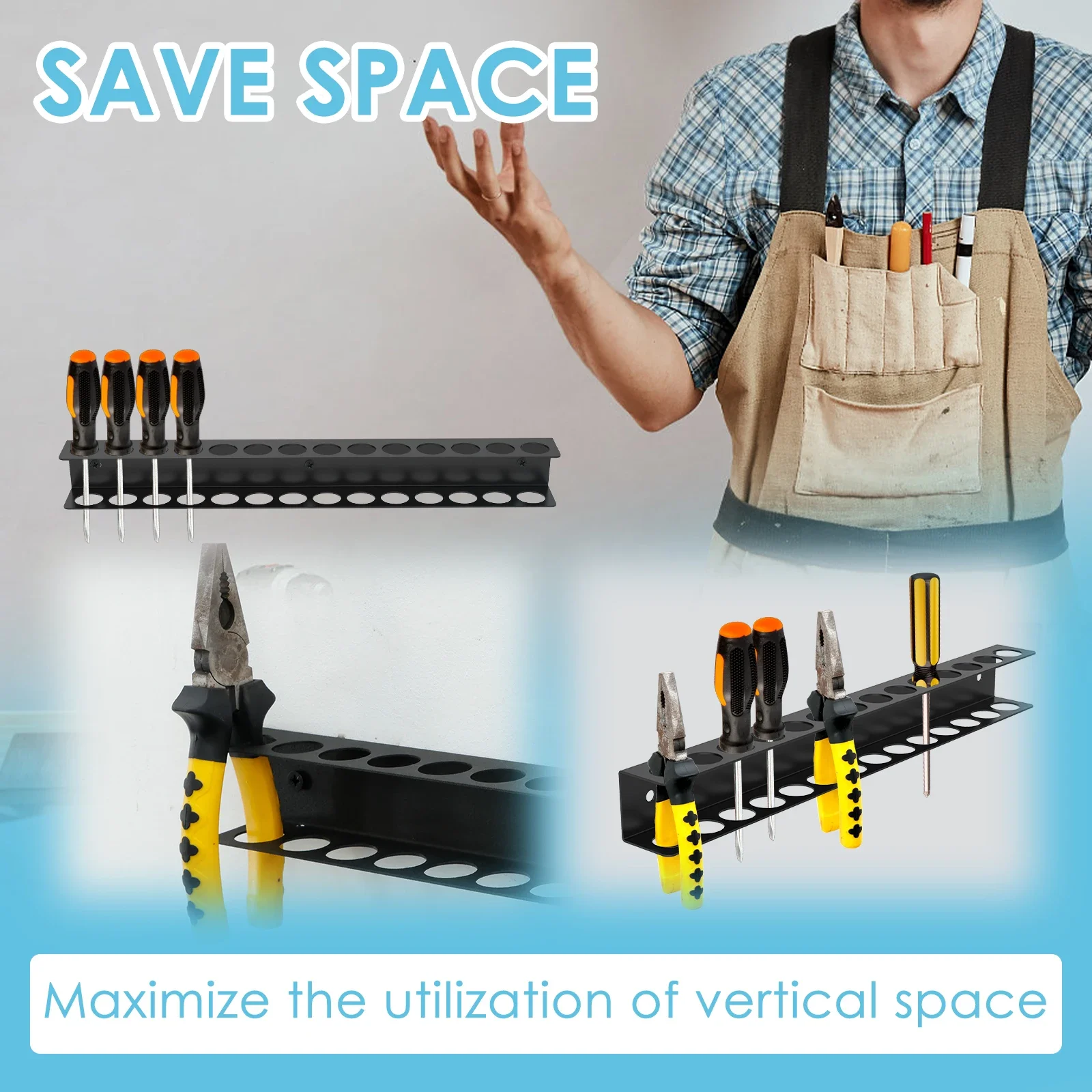 Schroevendraaier Organizer Schroevendraaier Opbergrek Handgereedschaphouder voor werkplaats