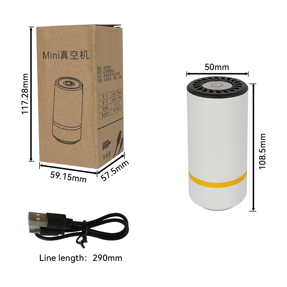 Para impressora 3d filamento saco de vácuo usb recarregável bomba de ar elétrica uma chave saco de armazenamento de bombeamento rápido automático comprimido
