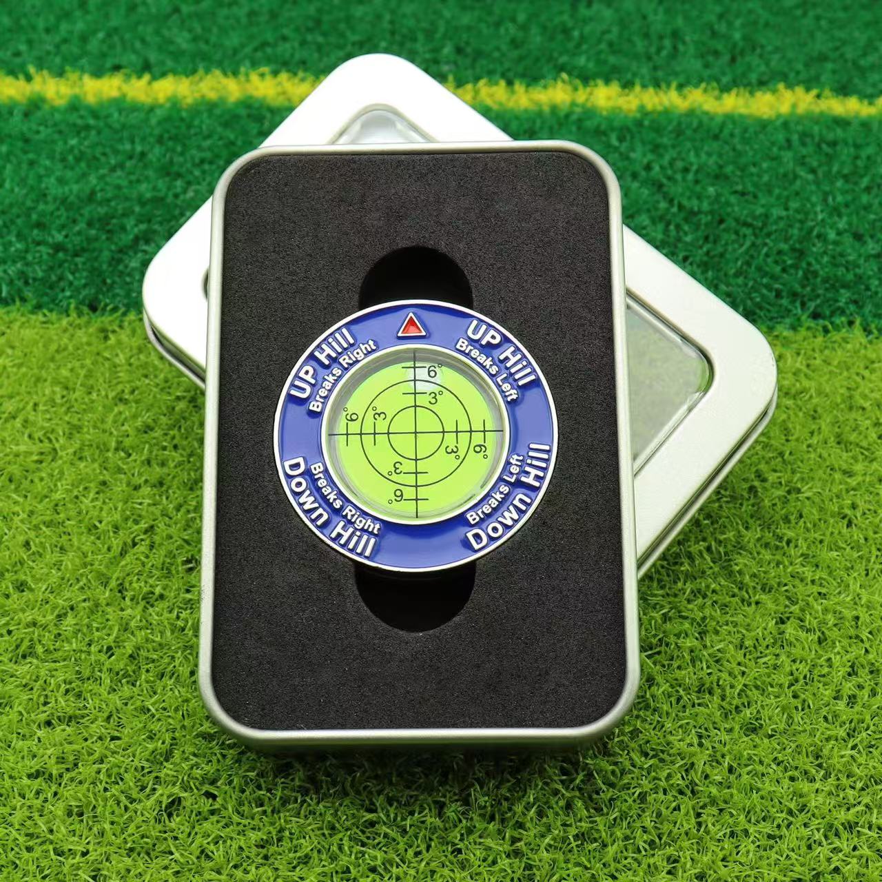Golf Putt Ball Marker High Precision Round Golf Putt Green Reader Golfing Putting Aid Golf Slope Putting Level Reader