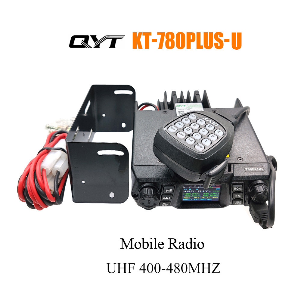 QYT KT-780Plus Ultra High Power Car Walkie Talkie วิทยุ 100W รวมทั้งไมโครโฟนขนาดใหญ่ช่วงความถี่ 400-470 Mhz