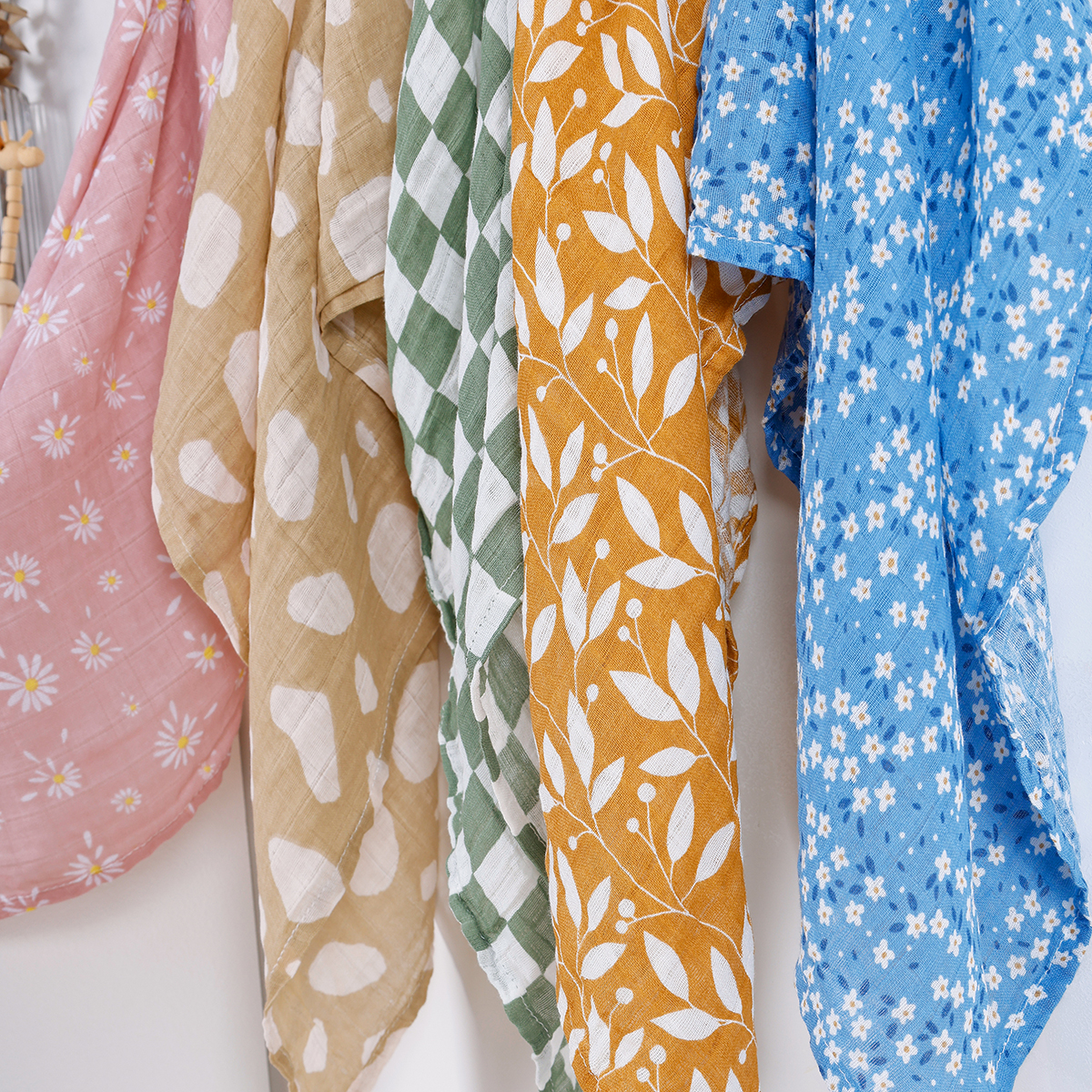 HappyFlute 5 Teile/satz 60*60 cm Weiche Musselin Fütterung Spucktuch Neugeborenen Baumwolle Baby Lätzchen