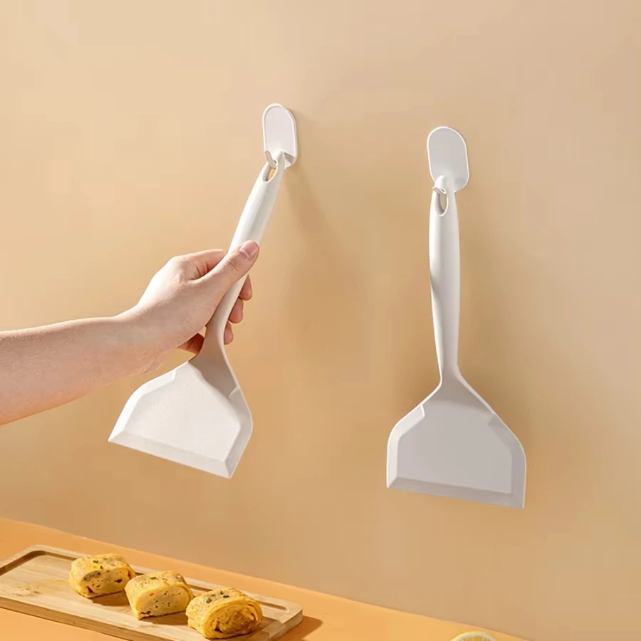 Espátula de silicona resistente al calor, sartén antiadherente de calidad alimentaria para el hogar, sushi, filete, pescado, panqueque, cuchara para hornear, herramienta de cocina, 1 ud.