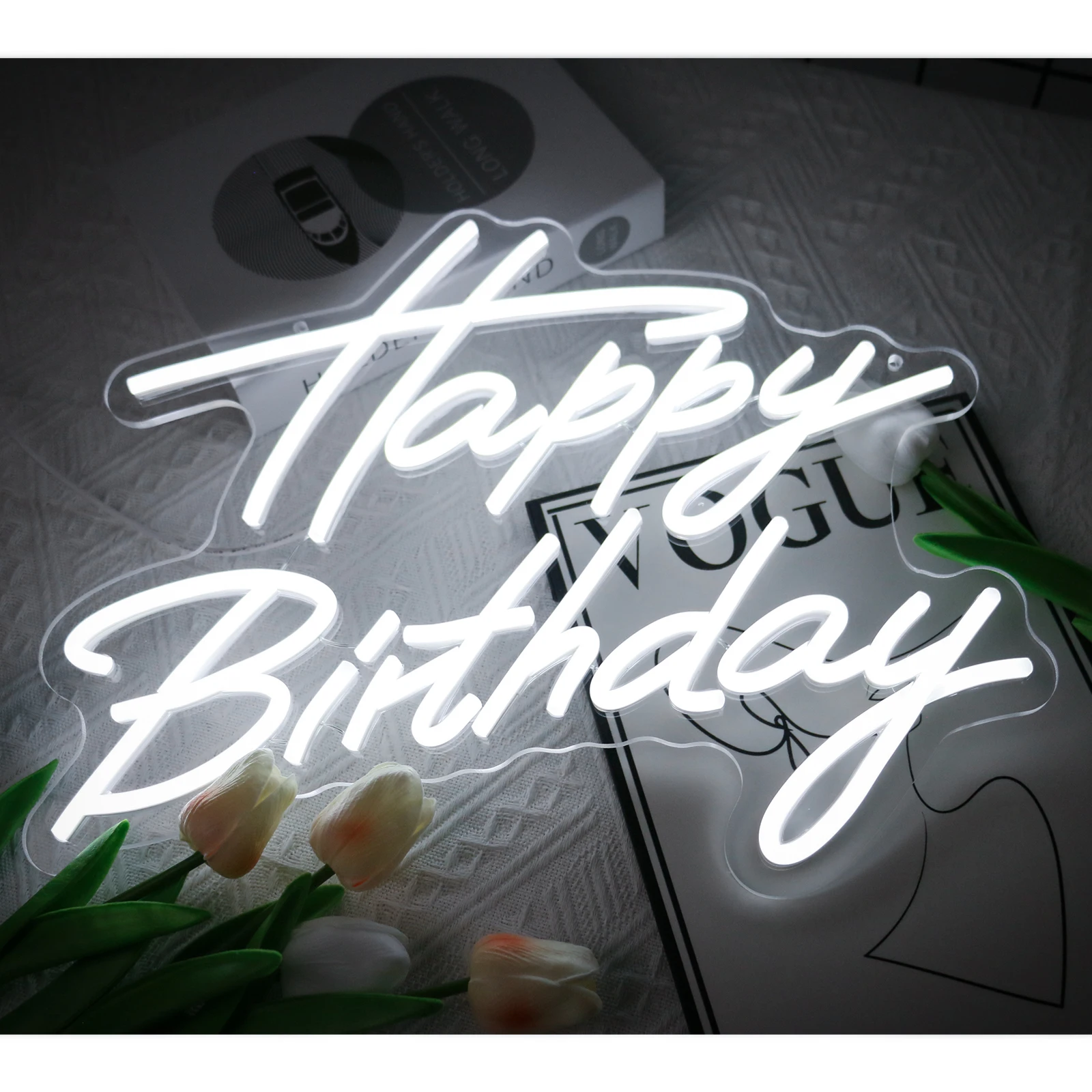 UponRay 생일 파티 장식용 LED 네온 사인, 베이비 네온 라이트, 파티 홈 행잉 장식