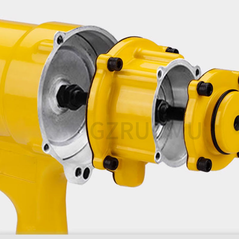Pistola de rebite pneumática poderosa, portátil, cilindro duplo, ferramentas de rebitagem, duas mandíbulas, sucção automática de unhas, força de tração 1848kg