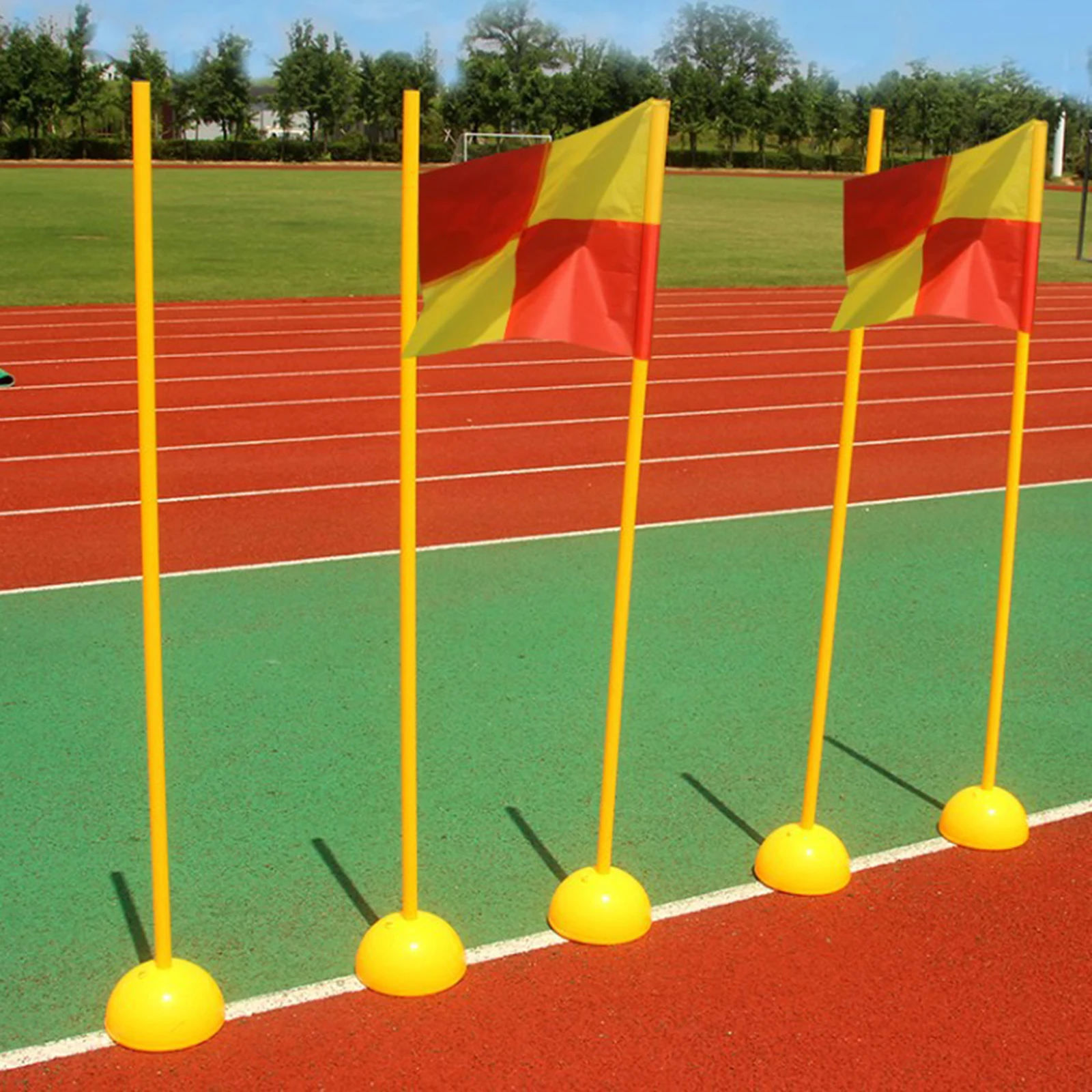 การฝึกอบรม MARKER ฟุตบอลป้าย POLE Agility MARKER DROP ทนฝ่าอุปสรรคบาร์สําหรับบาสเกตบอลฟุตบอลการฝึกอบรมกีฬากลางแจ้ง