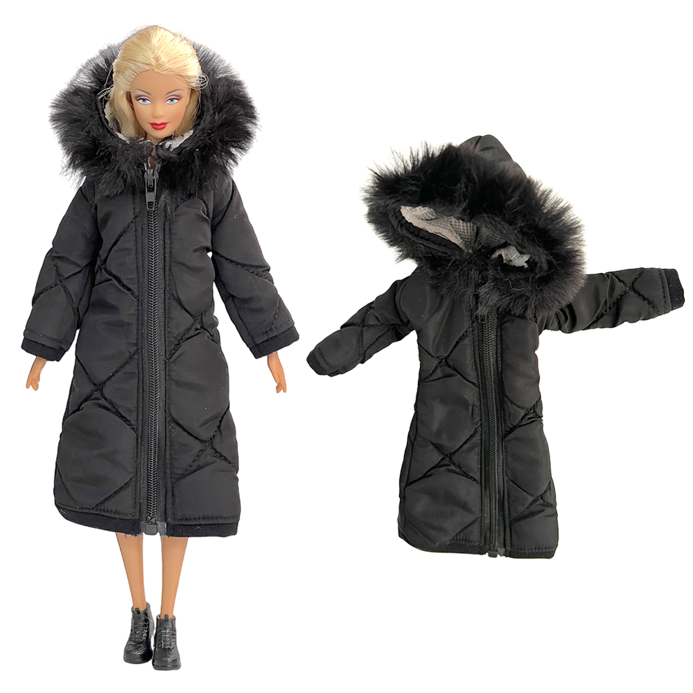 NK Mode Puppe Mantel 11,5 zoll Puppe Kleidung Kostüm Winter Baumwolle Mantel 1/6 Puppe Gewachsen Winter Kleid 30CM Puppen zubehör JJ