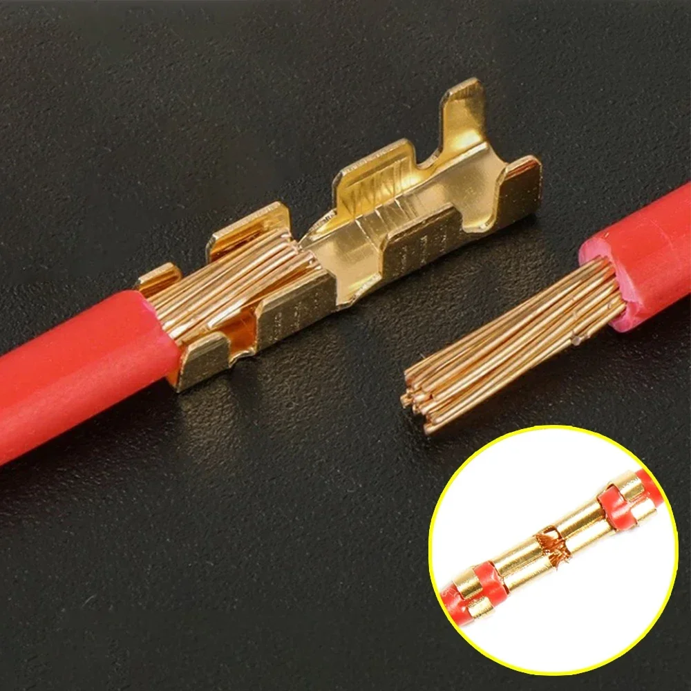 100 Sets U-Shaped Electrical Wire Connectors Set Crimp Terminals Block for Wiring Cable Lock Heat Shrink Tube Kits